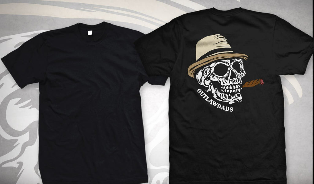 Outlawdads Mens Logo Graphic Tee Shirt