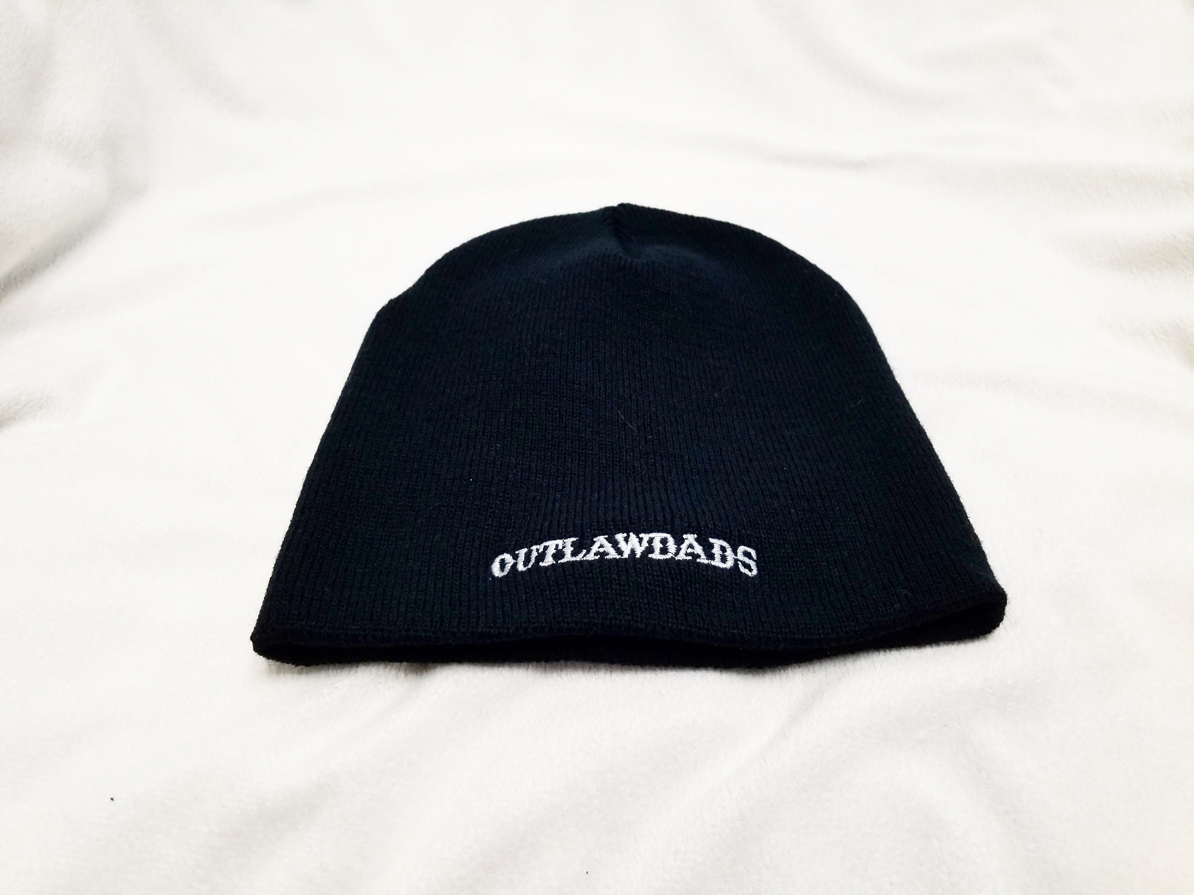 Outlawdads Beanie Black/Silver Font One-size