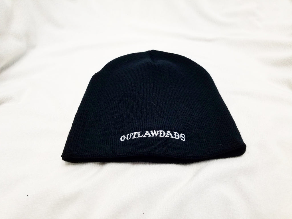 Outlawdads Beanie Black/Silver Font One-size