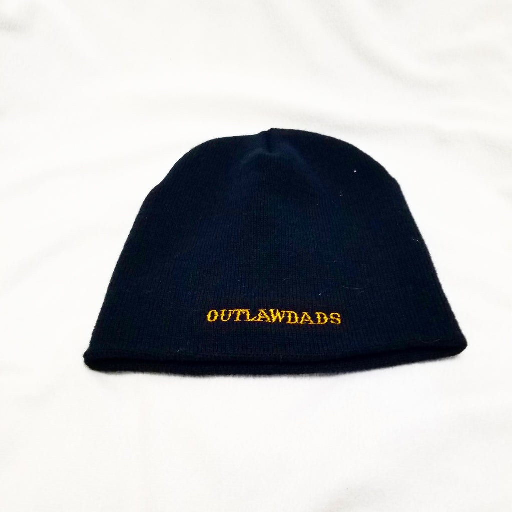 Outlawdads Beanie Black/Gold Font One-size